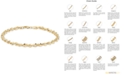 Italian Gold Single Row Rope Chain Bracelet in 14k Gold, Made in Italy
